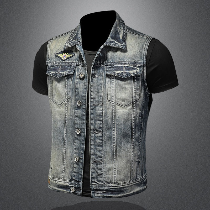 District Men's Denim Vest