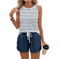 Sera Striped Printed Two-Piece Set