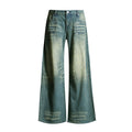 Indigo Washed Vintage Straight Jeans