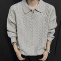 Atlas Men's Cable-Knit V-Neck Sweater