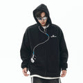 Atlas Men's Hooded Embroidered Cardigan
