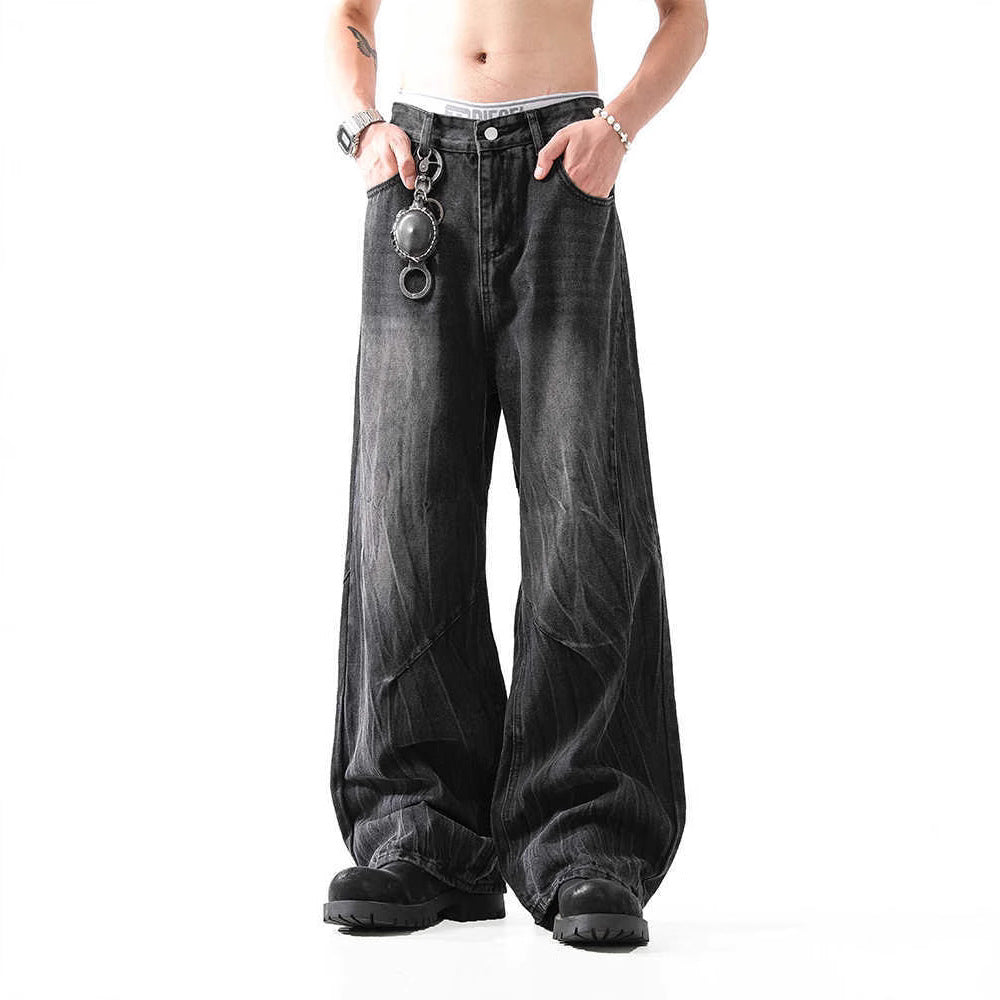 Indigo Arden Men's Washed Straight Jeans