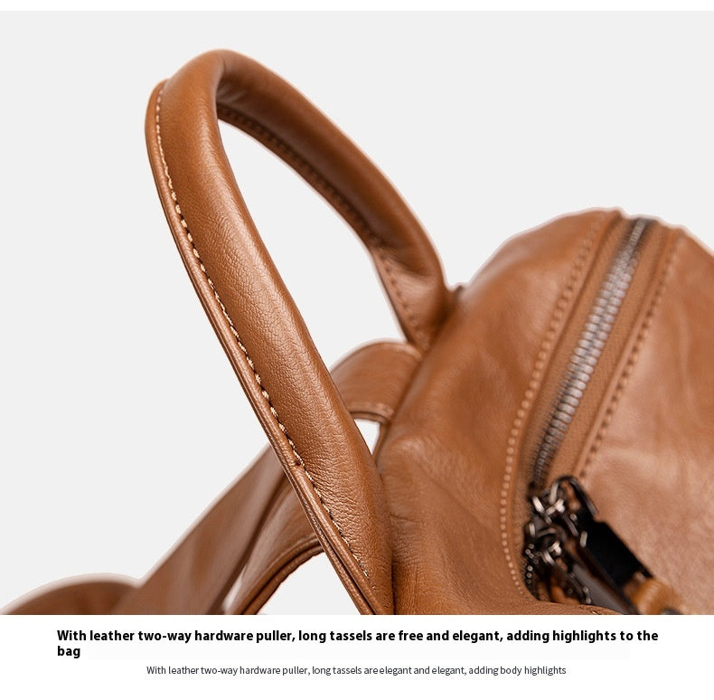 Carry Arden Leather Minimalist Backpack
