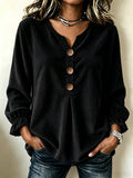 Aurelia Corduroy Long-Sleeve Blouse