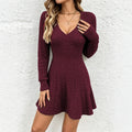 Nova V-Neck Knit Dress