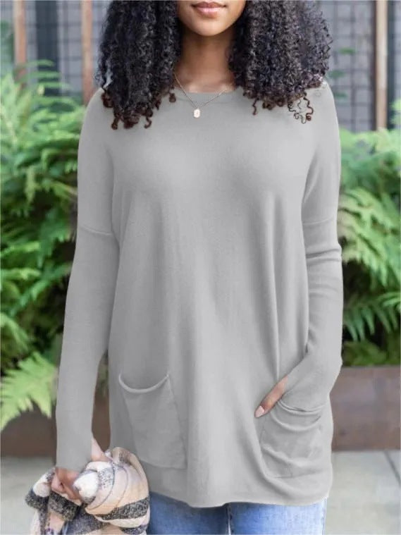Aurelia Long-Sleeve Pocket Top