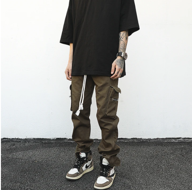 Rover Men's Drawstring Pocket Cargo Pants