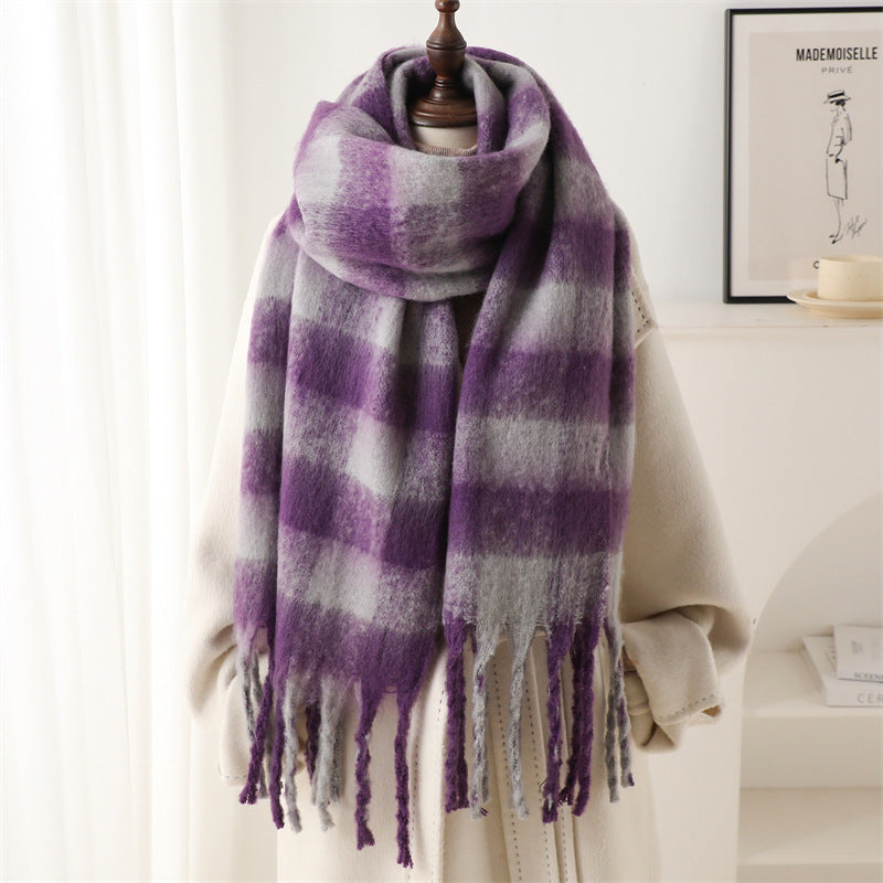 Ember Arden Plaid Warm Scarf