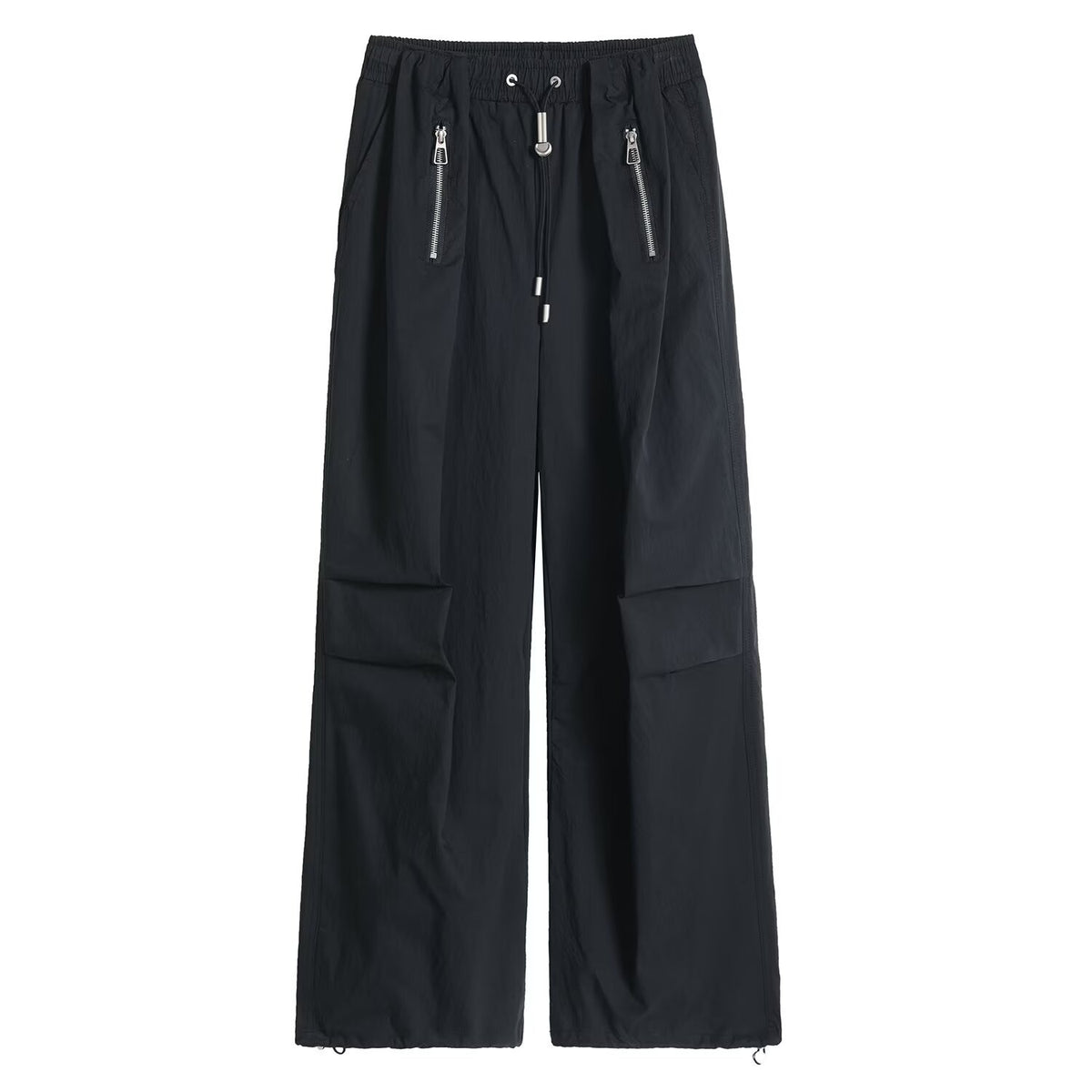 Rover Wide-Leg Cargo Pants in Black