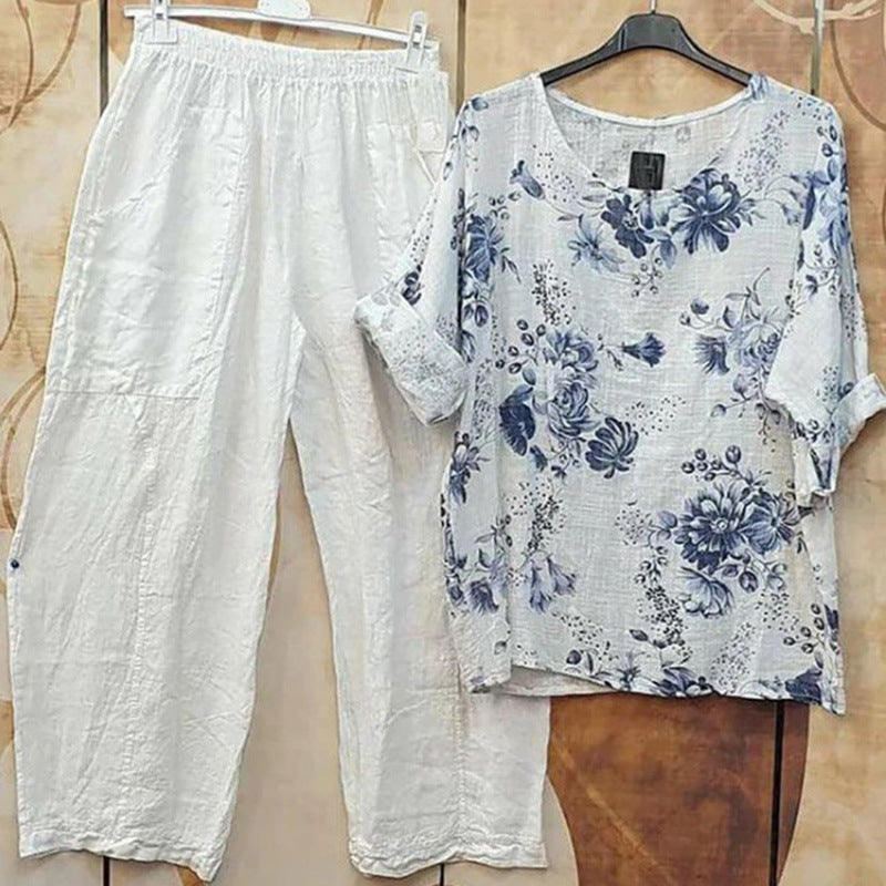 Sera Calder Printed Two-Piece Set