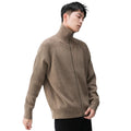 Atlas Men's Zip-Up Turtleneck Cardigan