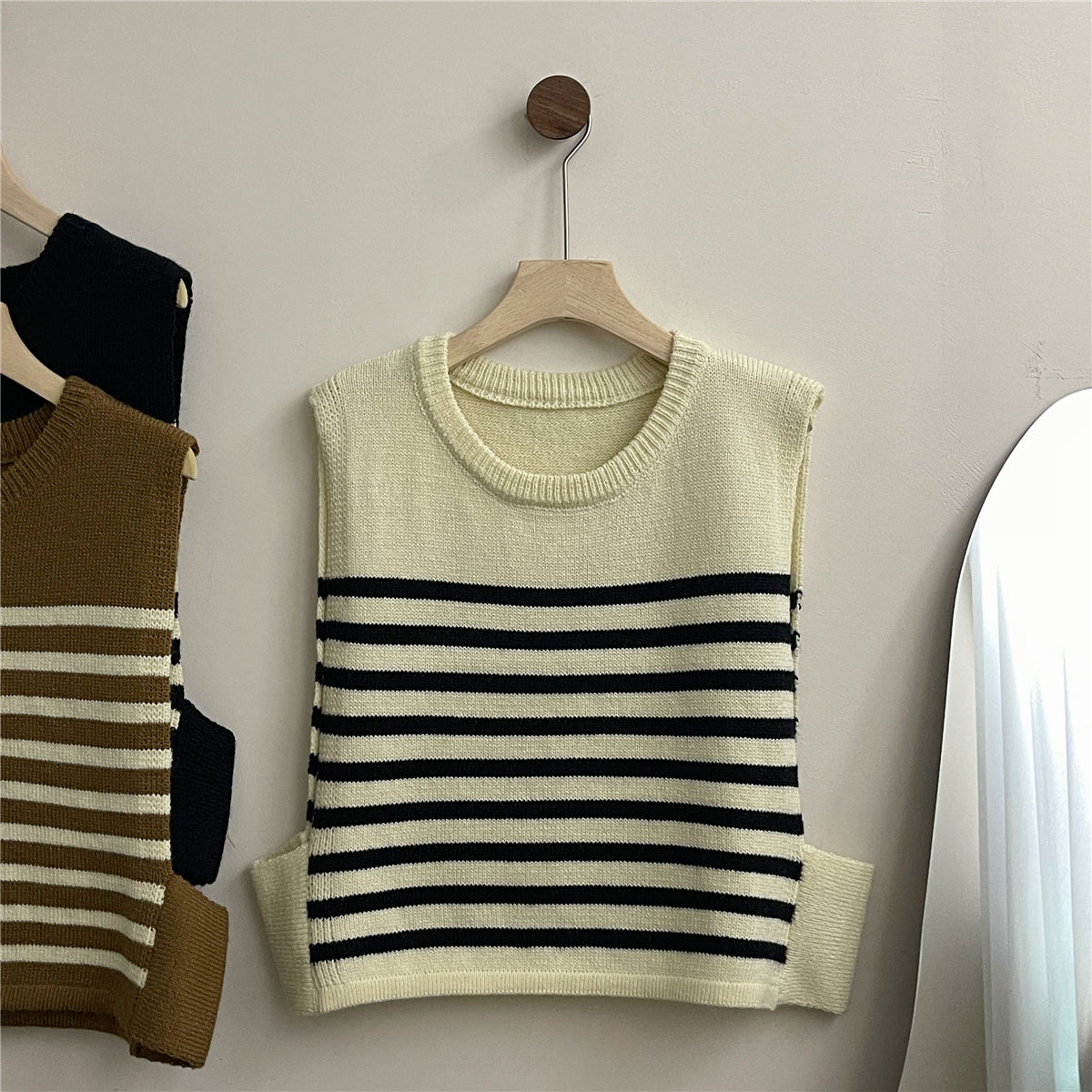 Hearth Knit Striped Vest