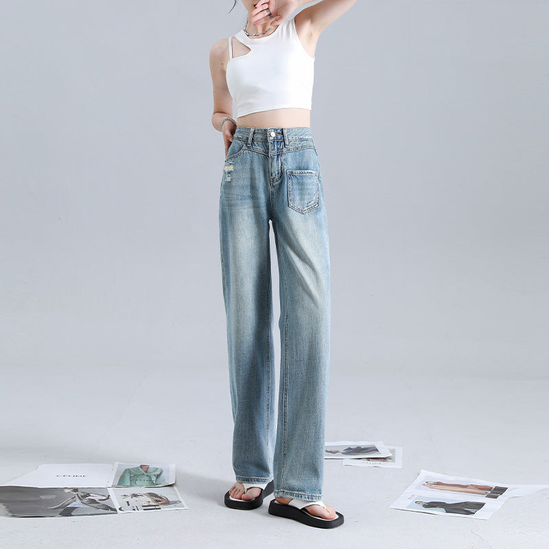 Indigo Dorset Straight Jeans
