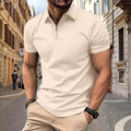 Metro Men's Zip Lapel Top