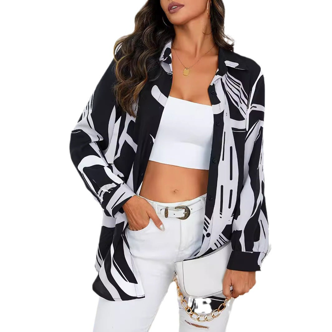 Aurelia Long Printed Blouse