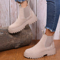 Stride Chunky Platform Solid Ankle Boots