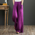 Flow Linen Relaxed Wide-Leg Trousers