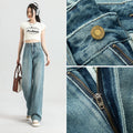 Indigo Larkin Wide-Leg Jeans