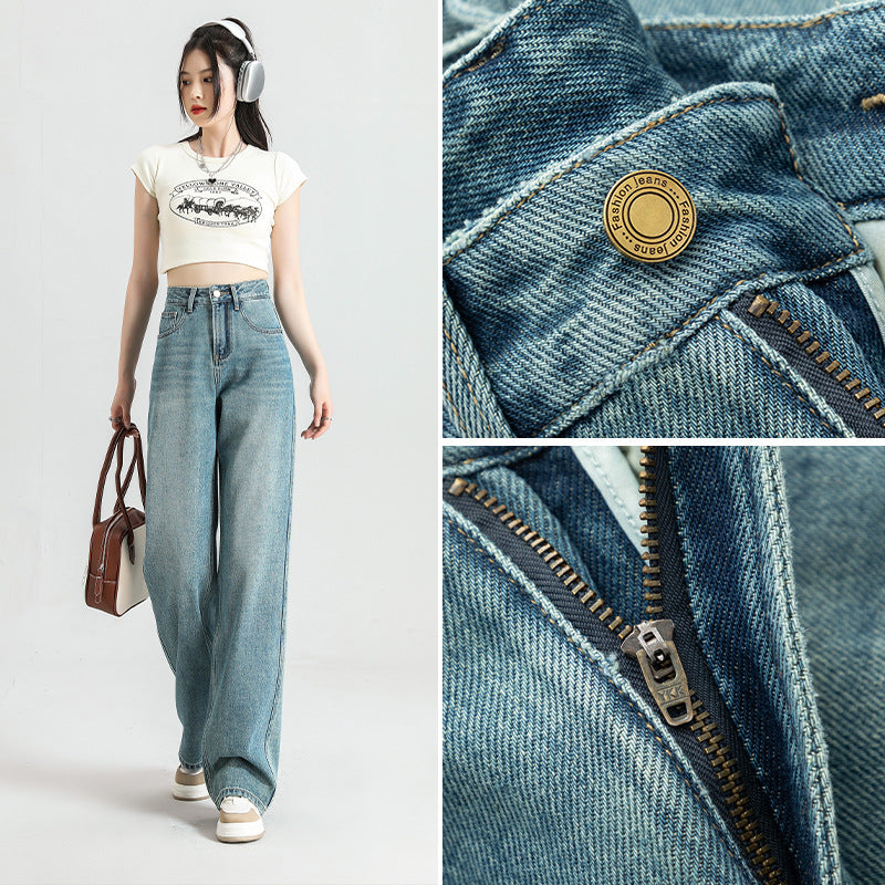 Indigo Larkin Wide-Leg Jeans