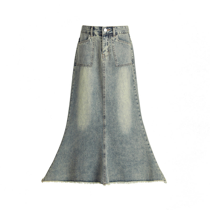 Sway Fenwick Retro Denim Skirt