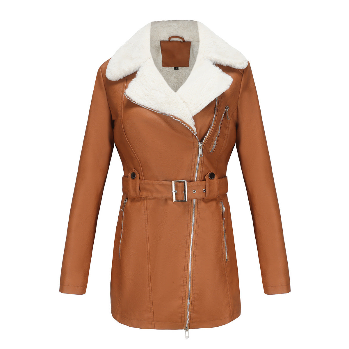 Halo Fleece-Lined Leather Jacket
