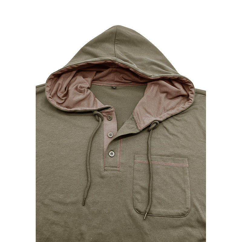 Metro Men's Long-Sleeve Hooded T-Shirt