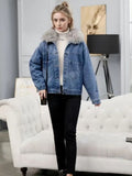 Cove Fleece-Lined Oversized Denim Jacket