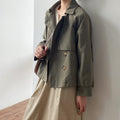 Lumen Short Retro Trench Coat