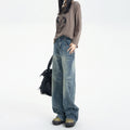 Indigo Arden Retro Wide-Leg Jeans