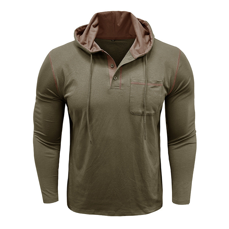 Metro Men's Long-Sleeve Hooded T-Shirt