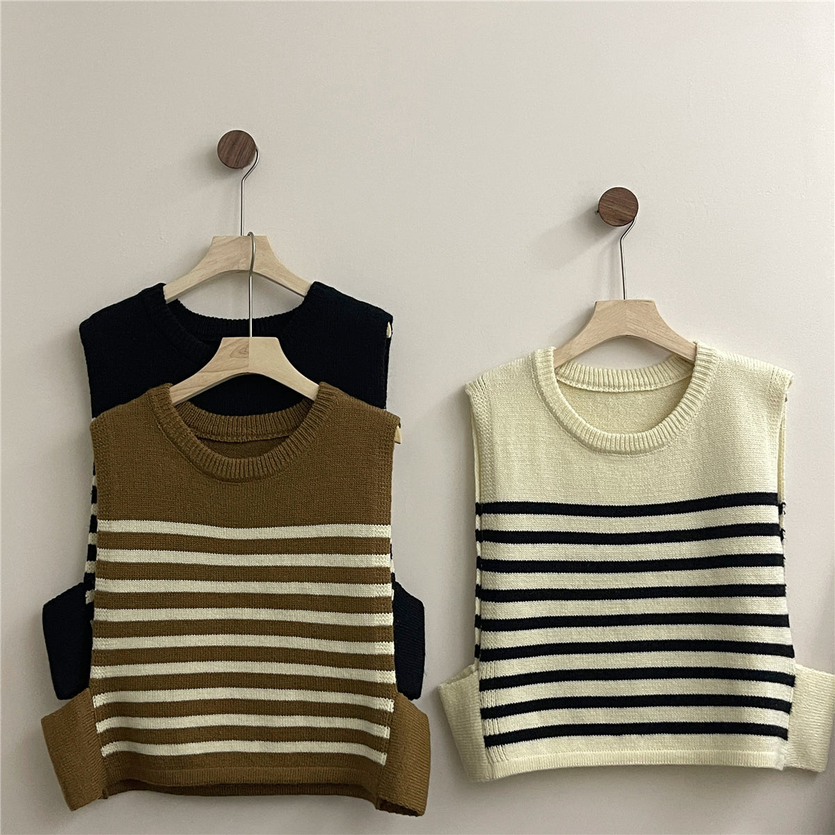 Hearth Knit Striped Vest