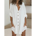 Nova Arden Relaxed Single-Breasted Shirt Dress