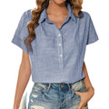 Aurelia Short-Sleeve Button Top