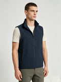 District Men's Fleece-Lined Zip-Up Stand-Collar Vest