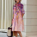 Nova Floral Printed Shirt Dress