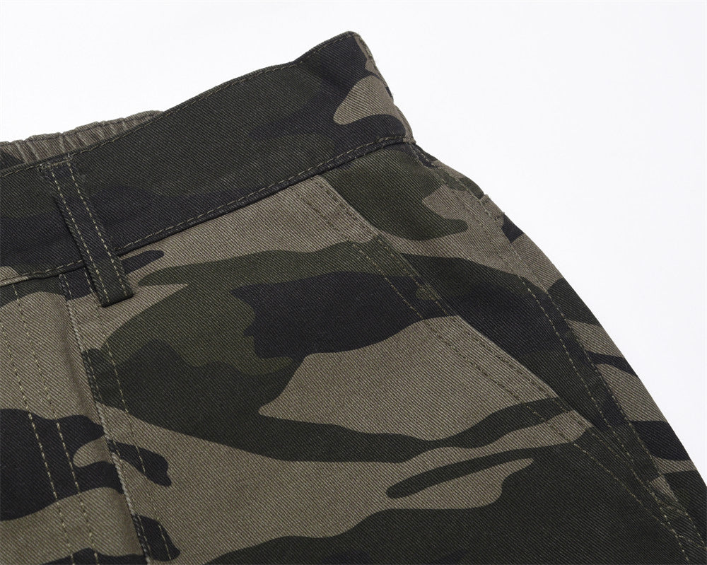 Rover Men's Multi-Pocket Pocket Camo Cargo Pants