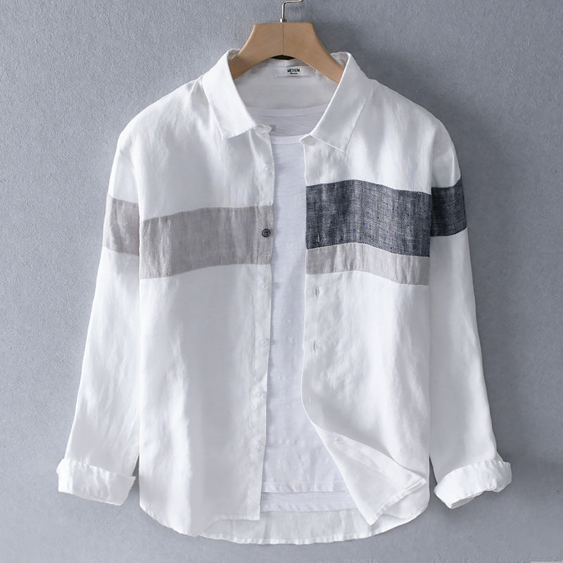 Metro Men's Linen Cotton Relaxed Shirt