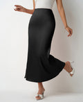 Sway Satin Slim Midi Skirt