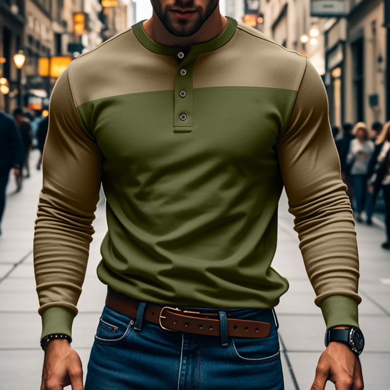 Metro Men's Slim Henley Shirt