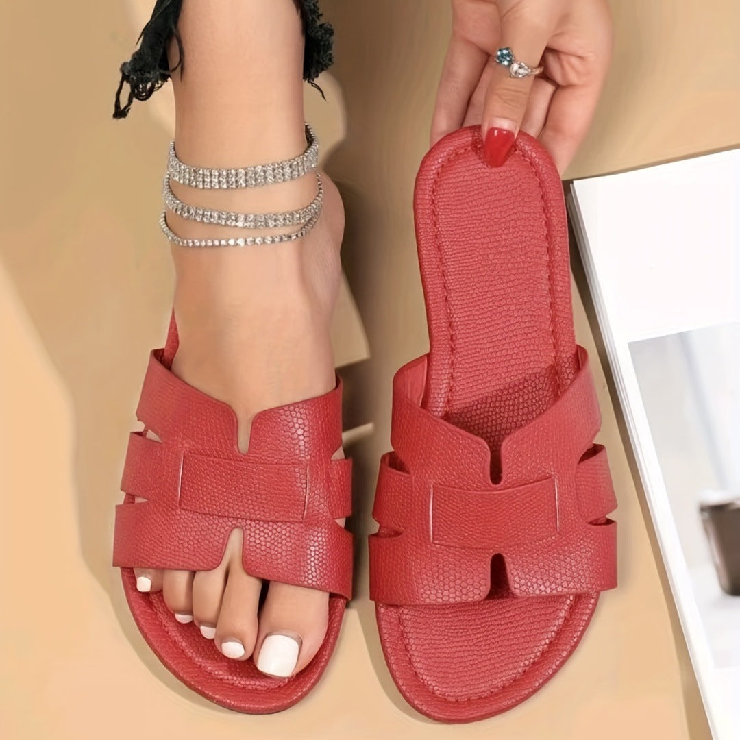 Stride Square-Toe Square Sandals
