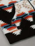 Cove Geometric Hooded Sherpa Jacket, view 6