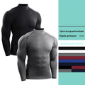 Velocity Men's Quick-Dry Long-Sleeve Turtleneck Top