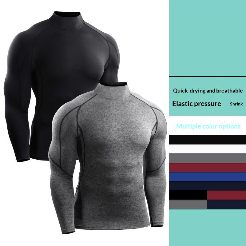 Velocity Men's Quick-Dry Long-Sleeve Turtleneck Top