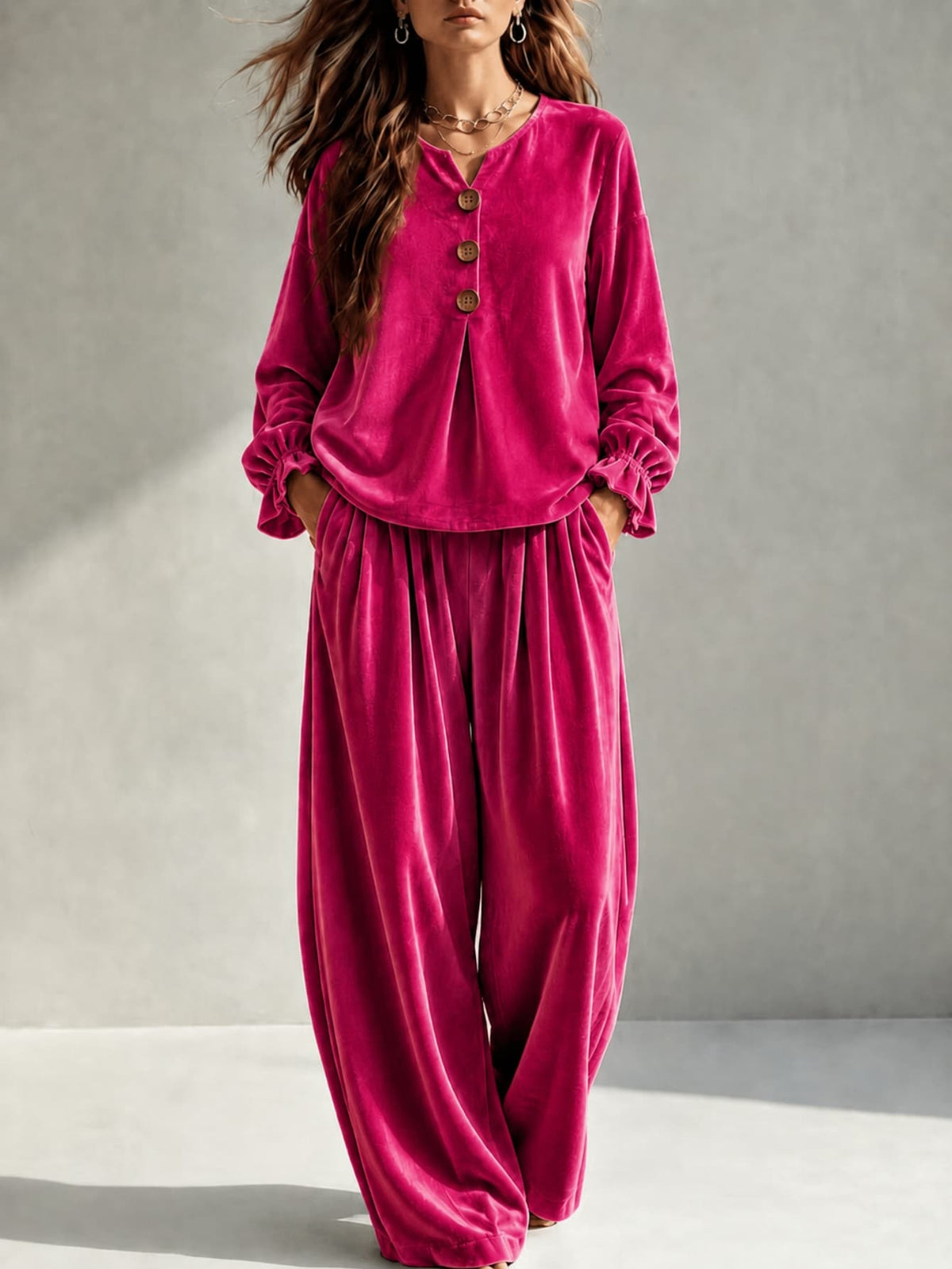 Sera Velvet Two-Piece Set