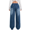 Indigo Denim Straight Jeans