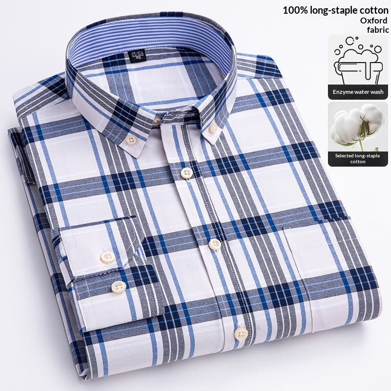 Metro Arden Men's Cotton Long-Sleeve Shirt