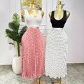 Sway Pleated Polka-Dot Skirt