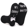 Ember Men's Cotton Letter-Print Socks