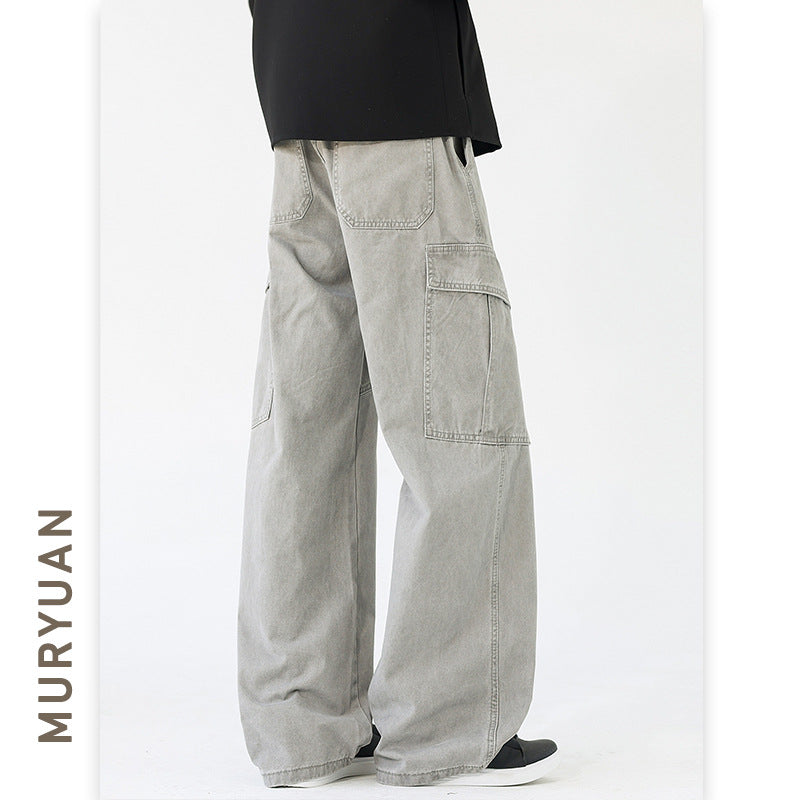 Rover Men's Straight Cotton Cargo Pants, view 2