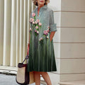 Nova Floral Printed Shirt Dress
